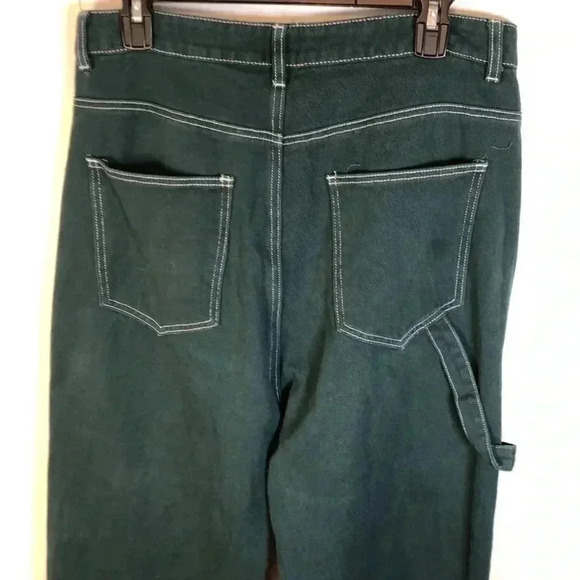 Princess Polly green carpenter jeans.  Size 8. - Picture 6 of 7